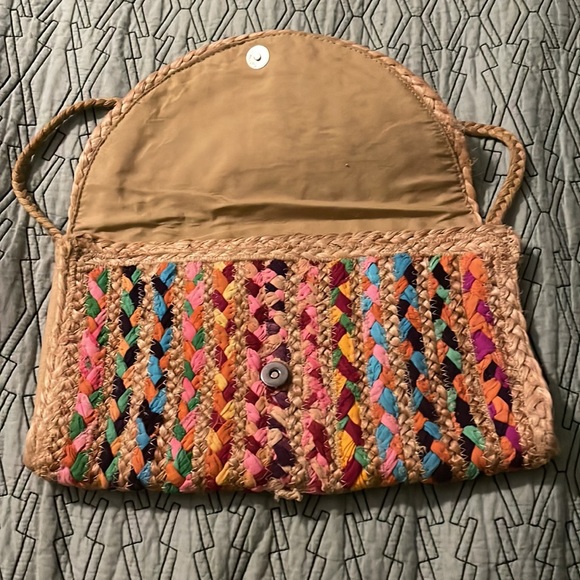 Vintage hand woven shoulder bag / purse - Picture 4 of 8